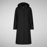 ZOEY : MANTEAU POUR FEMME SAVE THE DUCK en GRIN en noir | Save The Duck