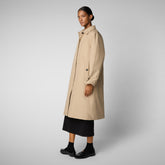 Women's Raincoat Zoey in STARDUST BEIGE | Save The Duck