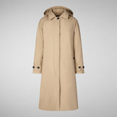 Women's Raincoat Zoey in STARDUST BEIGE | Save The Duck