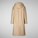 Women's Raincoat Zoey in STARDUST BEIGE | Save The Duck