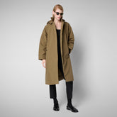 Women's coat Zoey in husk green - WARM | Save The Duck