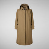 Women's coat Zoey in husk green | Save The Duck