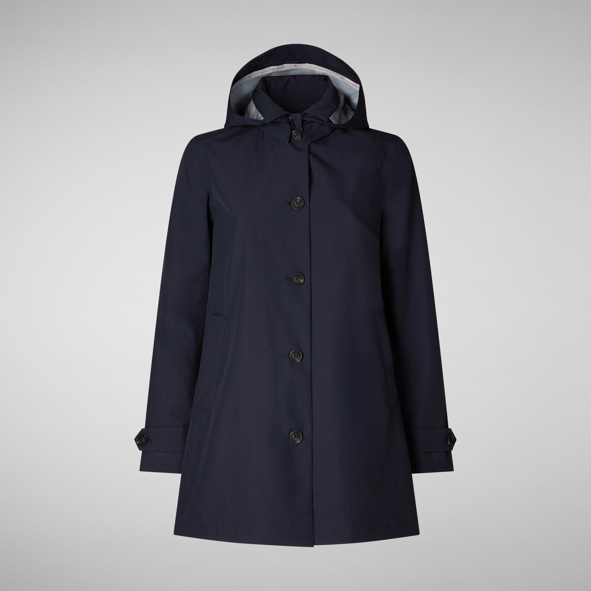 APRIL:SAVE THE DUCK WOMAN COAT in GRIN in BLUE BLACK - Save The Duck