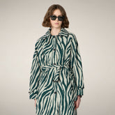 Women's Coat Danielle with zebra print | Save The Duck