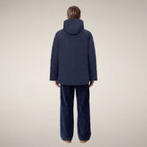 Men's Coat Rolf in Navy Blue - Men's Raincoats | Save The Duck