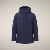 Men's Coat Rolf in Navy Blue - Men's Raincoats | Save The Duck