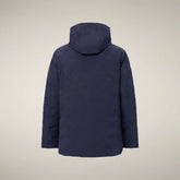 Men's Coat Rolf in Navy Blue - Men's Raincoats | Save The Duck