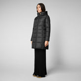 Women's Taylor Hooded Puffer Coat in Black - New Arrivals | Save The Duck