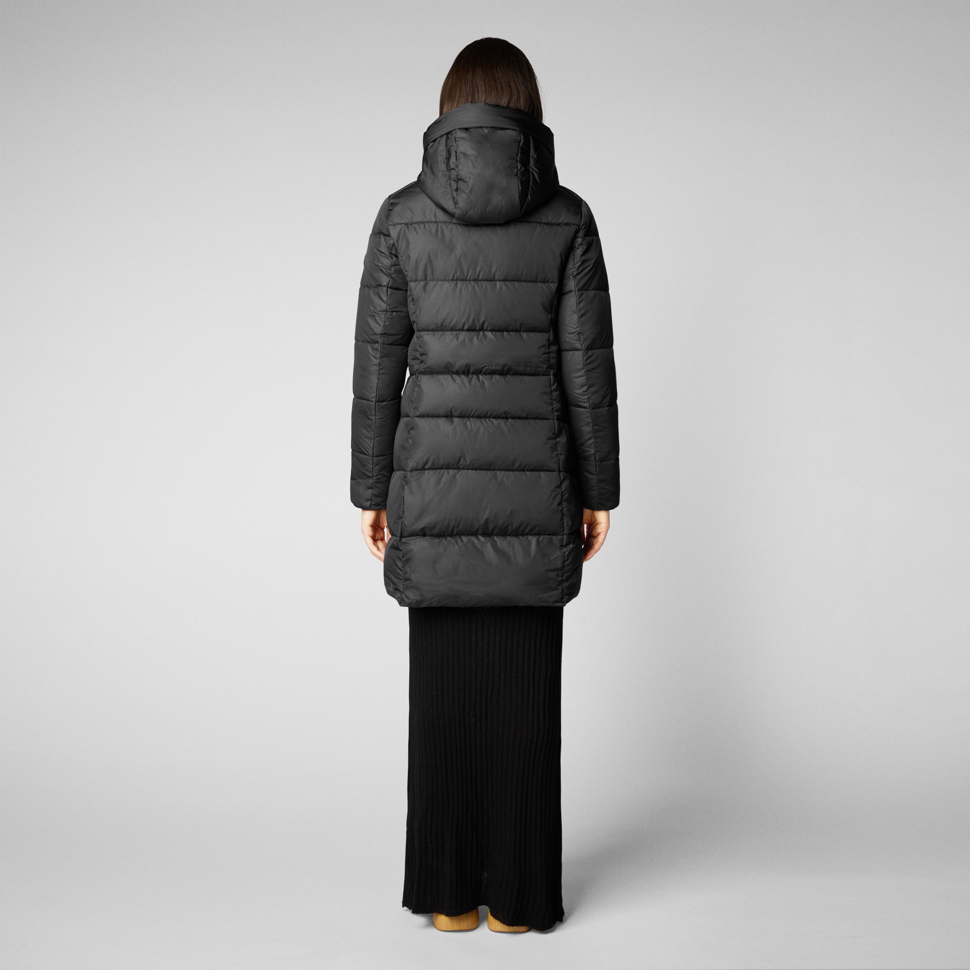 Women's Taylor Hooded Puffer Coat in Black - Save The Duck