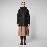 Women's Lila Hooded Jacket in Black - LEXY Collection | Save The Duck