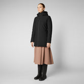Women's Lila Hooded Jacket in Black - Women's Collection | Save The Duck