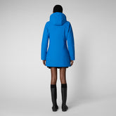 Women's Lila Hooded Jacket in Blue Berry | Save The Duck