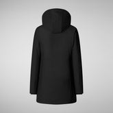 Women's Hooded Coat Lila in black | Save The Duck