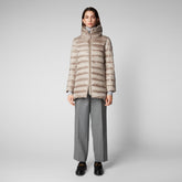 Women's Lydia Puffer Coat in Pearl Grey - Grey Collection | Save The Duck