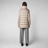 Women's Lydia Puffer Coat in Pearl Grey | Save The Duck