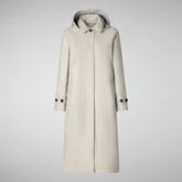 Women's Asia Hooded Trench Coat in Rainy Beige | Save The Duck