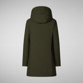 Women's Hooded Coat Leyla inLand Green | Save The Duck