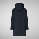 Women's Hooded Coat Leyla in blue black | Save The Duck