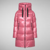 Women's Isabel Hooded Puffer Coat in Elephant Grey | Save The Duck