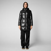 Women's Ines Hooded Puffer Coat in Black - Women's Collection | Save The Duck