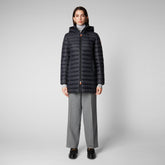 Women's Carol Puffer Coat with Detachable Hood in Black - Fall Winter 2023 Women's Collection | Save The Duck
