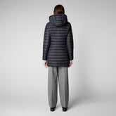 Women's Carol Puffer Coat with Detachable Hood in Black - Women's Collection | Save The Duck