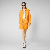 Women's Biry Shirt Jacket in Sunshine Orange - New In Women's | Save The Duck