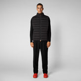 Men's Russell Puffer Vest in Black - REAL Collection | Save The Duck