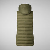 Women's vest norah in dusty olive | Save The Duck