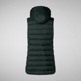 NORAH : GILET FEMME SAVE THE DUCK en GIGO en VERT NOIR | Save The Duck