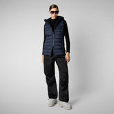 Woman's vest norah in blue black | Save The Duck