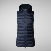 Woman's vest norah in blue black | Save The Duck