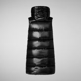 Gilet matelassé à capuche Iria pour femme en noir | Save The Duck