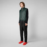 Men's Stelis Vest in Green Black - Mens Icons Collection | Save The Duck