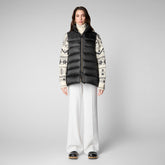 Women's Coral Puffer Vest in Black - Fall Winter 2023 Collection | Save The Duck