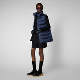 Women's Coral Puffer Vest in Blue Black - Fall Winter 2023 Collection | Save The Duck
