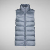 Women's Coral Puffer Vest in Purple Smoke | Save The Duck