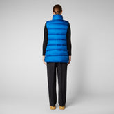 Women's Coral Puffer Vest in Blue Berry | Save The Duck