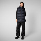 Woman's quilted vest Coral in BLUE BLACK | Save The Duck