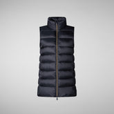 Woman's quilted vest Coral in BLUE BLACK | Save The Duck