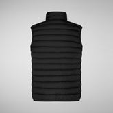 Men's Animal free Puffer Vest Rhus in Black | Save The Duck