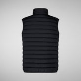 Men's Rhus Puffer Vest in Blue Black | Save The Duck