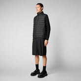 Men's Rhus Puffer Vest in Black - MITO Collection | Save The Duck