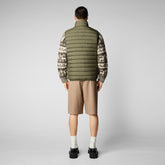 Men's Rhus Puffer Vest in Laurel Green - Icons Collection | Save The Duck