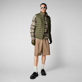 Men's Rhus Puffer Vest in Laurel Green - Icons Collection | Save The Duck
