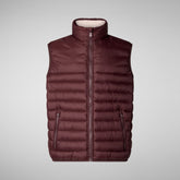 Men's Majus Puffer Vest with Faux Fur Lining in Black | Save The Duck