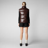 Unisex Ailantus Puffer Vest in Brown Black | Save The Duck