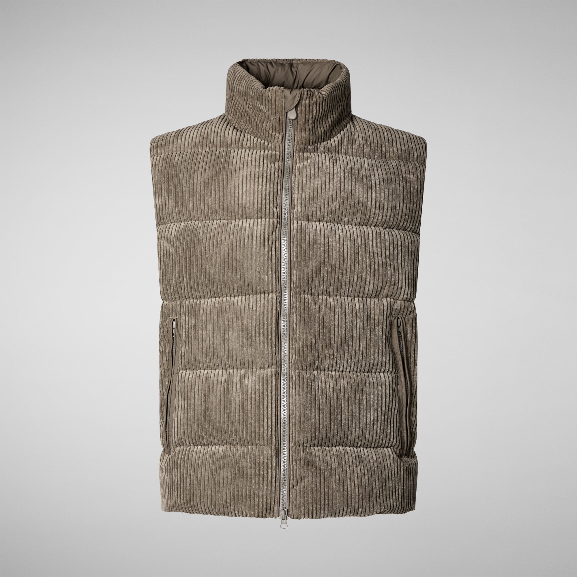 Men's Euryops Vest in Mud Grey - Save The Duck