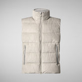 Men's vest Euryops in rainy beige | Save The Duck