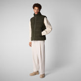 Men's vest Euryops in land green | Save The Duck